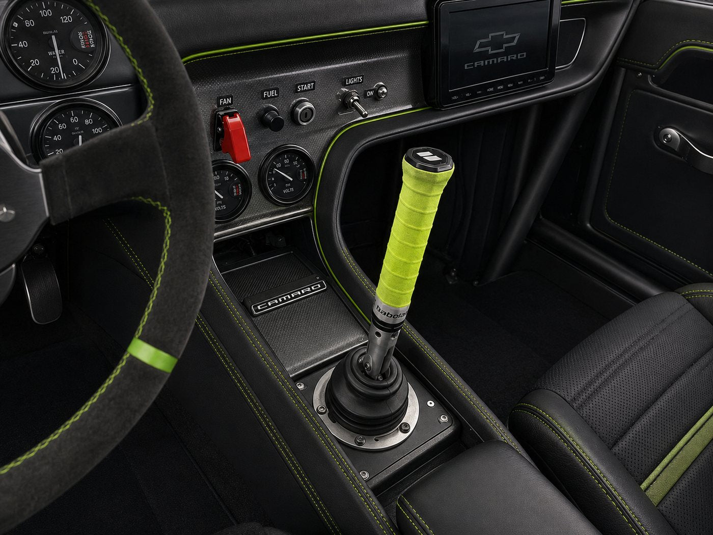 Tennis Drift handle installed on a manual shifter